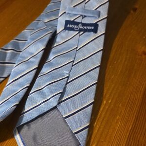 Asole&Bottoni Light Blue Striped Men's Tie
